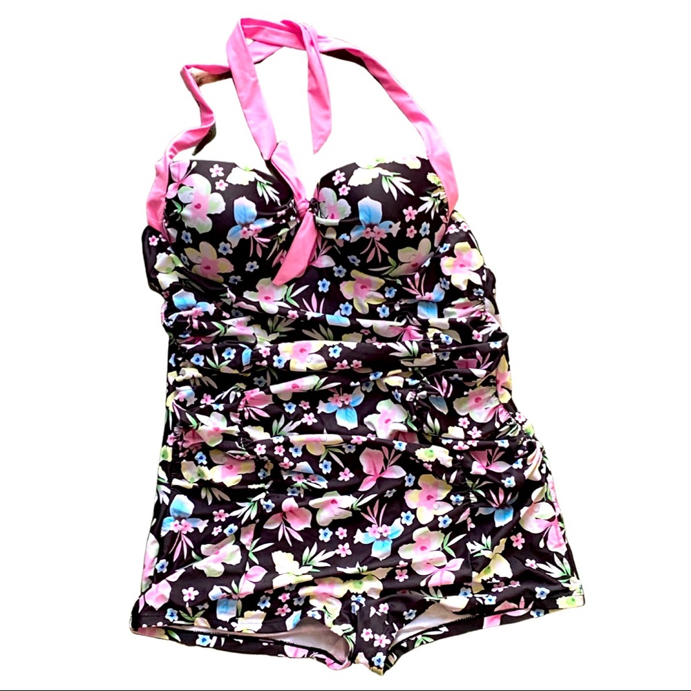 Swimsuits halter floral size 20 excellent condition